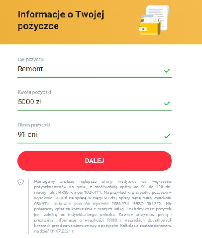 Kasowo wniosek pożyczkowy